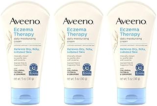 Aveeno Eczema Therapy Daily Moisturizing Cream for Sensitive Skin, Soothing Lotion with Colloidal