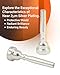 Libretto Trumpet Mouthpiece, 7C, Silver Plated, Compatible with Yamaha, Bach, Conn, King Replacement Mouthpieces, Great Gift for Trumpeter, AC024-1