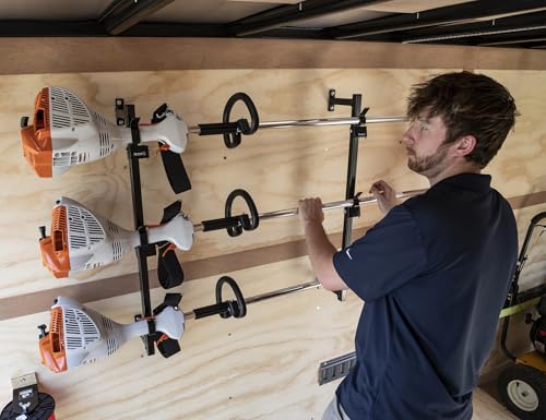 Image of Buyers Products LT12 Locking Landscape Trimmer Rack Holds 3 Tools