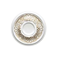 Rosetta Decorativa Per Soffitto In Polistirolo - Ø57 Cm, Spessore 30 Mm, Verniciabile - Foto 6