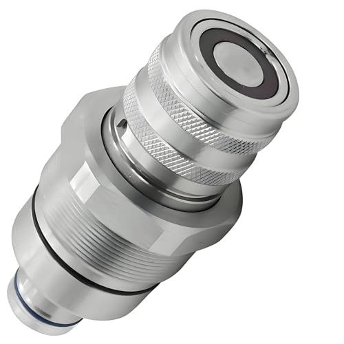 Image of AT406475 7246802 Hydraulic Female Flat Face Quick Coupler Compatible with Bobcat 753 763 773 863 864 883 A770 Johnn Deeree 318E 319E 320E, 7249643 47396761 V1311-77150 373-6968