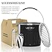 WATERSY Insulated Ice Bucket（8 Quart / 7.6 L） with Lid, Scoop, Ice Tong，Wall Vacuum Stainless Steel, Black