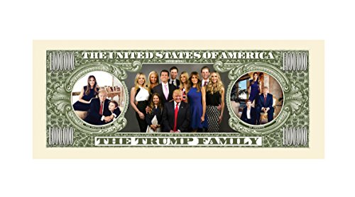 American Art Classics Melania Trump - First Lady - First Family Million Dollar Bill in Currency Holder - Best Gift for Lovers of Donald and Melania Trump