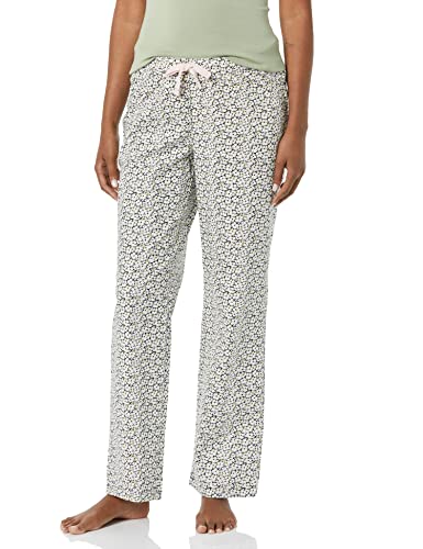 Image of Amazon Essentials Women's Cotton Pajama Pants, Breathable Poplin Sleep Pant with Drawstring Elastic Waist
