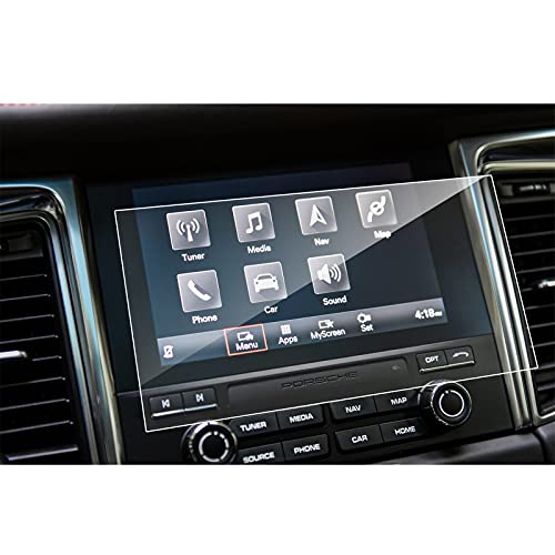 Lfotpp Car Navigation Screen Protector For 2016-2017 2018 P*Orsche M*Acan Pcm 4.0 9 Inch, Tempered Glass 9H Hardness Car Infotainment Stereo Display Center Touchscreen Protective Film #TOP29