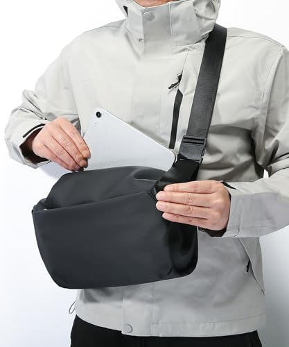 Sollman ショルダーバッグ ボディバッグ メンズ 大容量 防水 斜めがけ スリングバッグ アウトドア 海外旅行 多機能 ブラック の商品画像 7