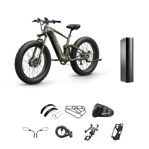 PUCKIPUPPY Dual Motor Electric Bike 1600W, 26