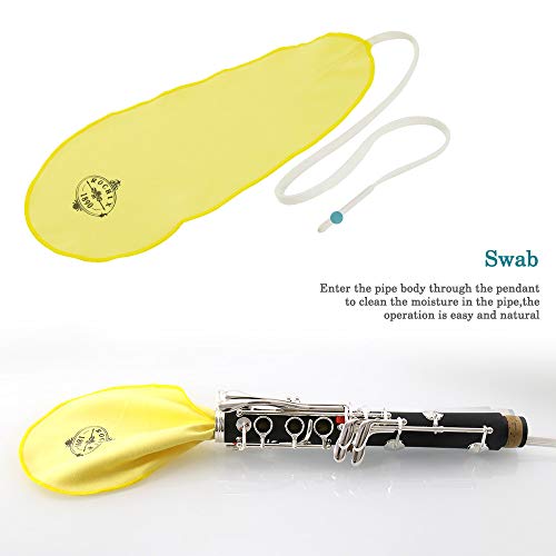 image for ROCHIX 1890 Rochix Clarinet Care Cleaning Kit,Maintenance Kit,Yellow,K