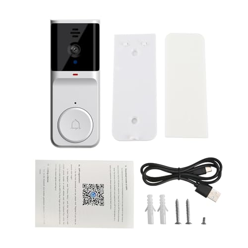 Sonnette vidéo WiFi 2,4 G blanche interphone bidirectionnel application TY Walmeck - 6