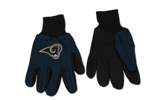 Gants St Louis Rams Wincraft bicolores pour supporters de foot américain NFL