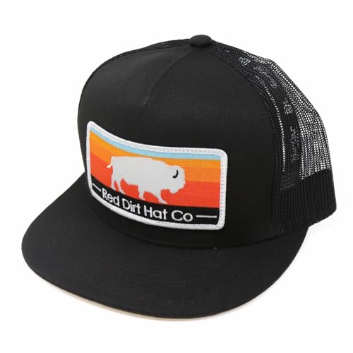 Image of Red Dirt Hat Company Buffalo Patch Adjustable Snapback Hat