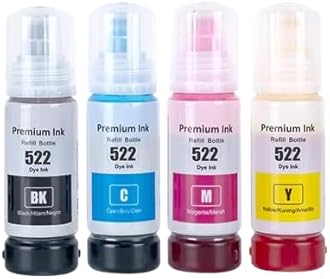 Trendvision Imported 003 Refill Dye Ink Compatible with Epson L5190, L3150, L3110, L3100, L3151, L3152, L1110, L3115, L3116, L3156, L4150, L6170, L4160, L6190, L6160