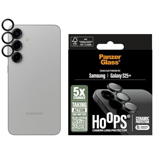 Panzer Glass Hoops Protecteur d'objectif en céramique pour Galaxy S25 Plus