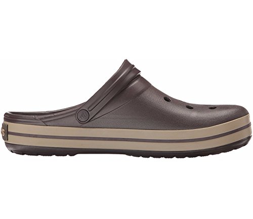 Image of Crocs Unisex Adult Crocband Croslite Espresso /Khaki Clog | 10 UK |