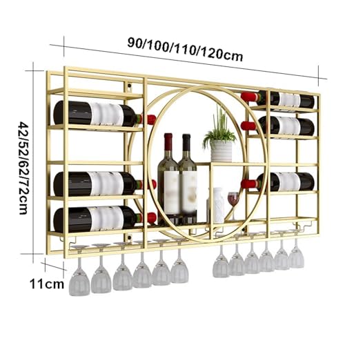 Range bouteille mural métal pour optimiser l'espace de votre bar
