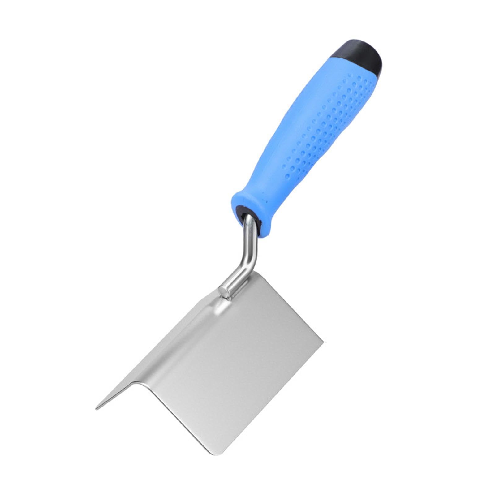 perfk 2X Set di Utensili manuali per Angoli in cartongesso, Fai da Te Esterno Interno con Impugnatura, cazzuola per intonaco angolare per Stucco