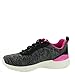 Skechers Women's Skech-Air Dynamite Paradise Waves Lace-Up Sneaker-Wide Blk/Pnk 7 Wide US
