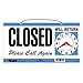 Headline Sign 9395 Double-Sided Open/Closed/Will Return Sign with Clock Hands, 6
