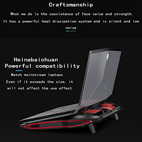 Base ajustable para laptop con ventilador RGB 12-17 pulg miniatura 5