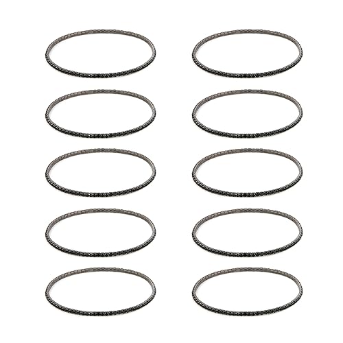 Pulseras de tenis para mujer ajustables y apilables con circonitas 5