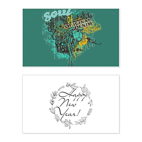 Tarjeta de año nuevo Graffiti Street Soul of Original Denim para dedicatorias