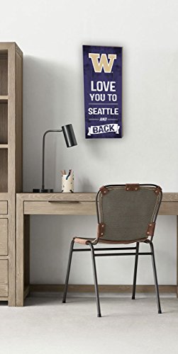 Kh Sports Fan 7"X18" Washington Huskies Love You To College Logo Plaque #TOP1