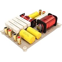 2 Way Crossover Filters, 800W Audio Crossover Filter, Treble Bass Frequency Divider for DIY Speaker, HiFi Speaker, Home Audio