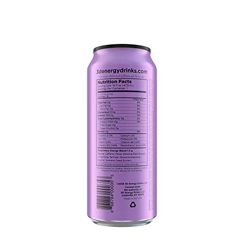 3D Energy Drink - Purple - 12 Pack #TOP2