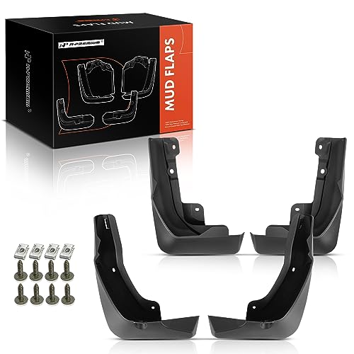 A-Premium Set of 4PCS Mud Flaps Splash Guards Mudguards Mudflaps with Hardware Kits Accessory Compatible with Lexus NX200t 2014-2017, NX300h 2014-2017, Sport Utility, Front LH RH and Rear LH RH