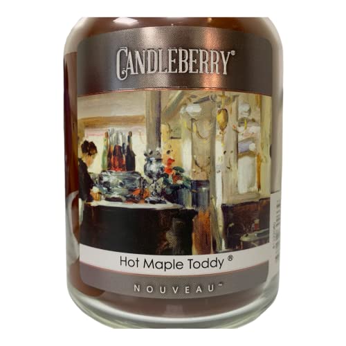 Nouveau By Candleberry Candles | Strong Fragrances For Home | Hand Poured In The Usa | Highly Scented & Long Lasting | Large Jar 26 Oz (Hot Maple Toddy) #TOP1