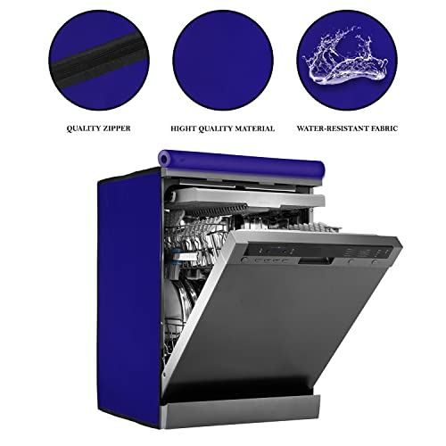 Image of Amazon Brand - Umi. Dishwasher Cover Suitable for IFB of 12, 13, 14, and 15 Place Setting (63X63X81CMS, Ink Blue)
