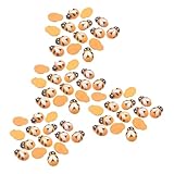 YOSADIER 100piezas Adornos Abejas Madera Autoadhesivas Decoración Artesanal DIY Accesorios Manualidades Kit para Hacer Joyas
