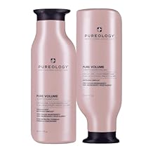 Pureology Pure Volume Shampoo and Conditioner Set - For Flat, Fine and Color-Treated Hair, Sulfate-Free