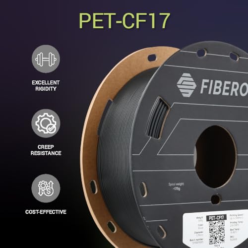 polymaker fiberon pet-cf17 3d printing filament black 175mm 05kg excellent stable stiffness - fiberon carbon fiber reinforced pet 3d printer filament ideal for jigs and fixtures