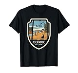 Washington Olympic National Park Retro Vintage Design Gift T-Shirt