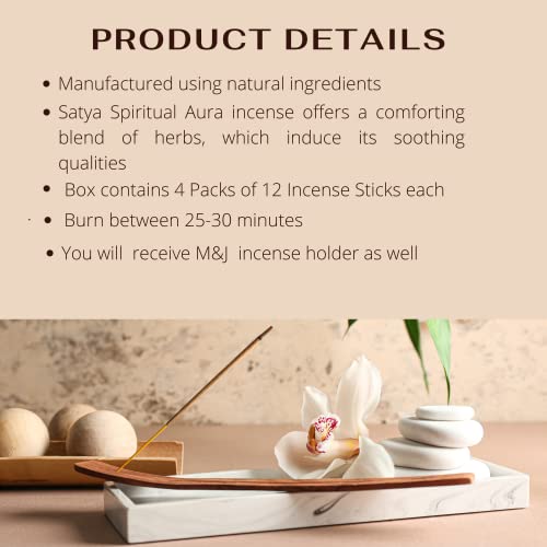 Original Satya Nag Champa Spiritual Aura Incense Sticks - Image 3