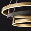 Black Vintage Gold Round