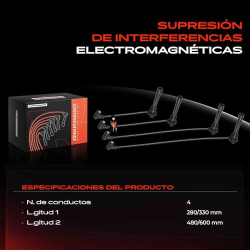 Cables de encendido para Fiat Punto, Brava y Marea gasolina 4 piezas 4