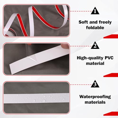 Moldura de 10m autoadhesiva e impermeable para azulejos 3
