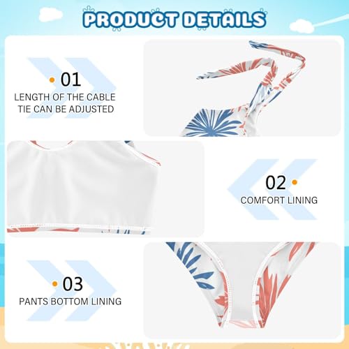 KLL 4th July American Independence Day Girls 2 Pieces Bikini Set Scoop Neck Swimsuits Swimming Suits Cute Shoulder Strap4