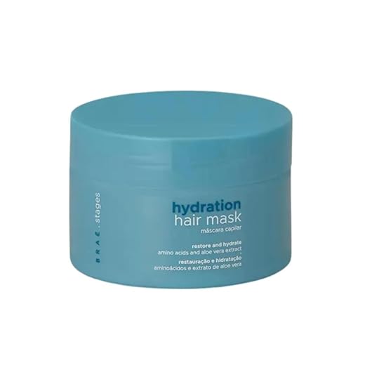 Máscara Capilar BRAÉ Stages Hidratação - Efeito Derretido, Condicionante Profunda, Brilho e Maciez - Hair Mask 200g