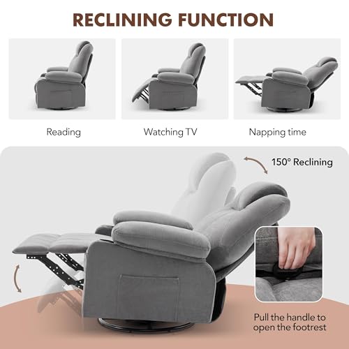 Sillón eléctrico reclinable con pantalla y puerto USB miniatura 3