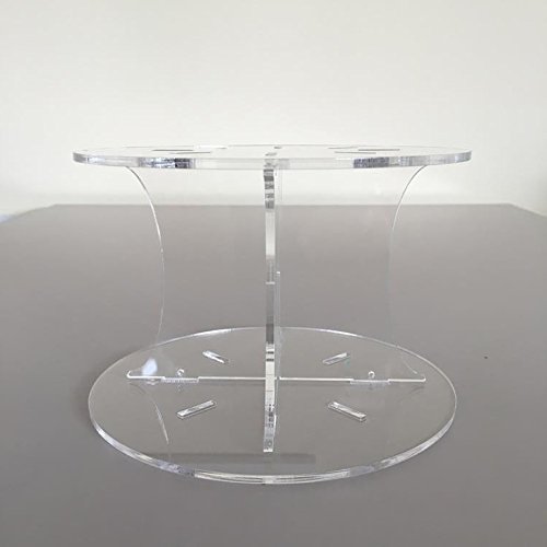 Servewell Single Tier Round Cake Stand - Clear Acrylic - Base 30 Cm