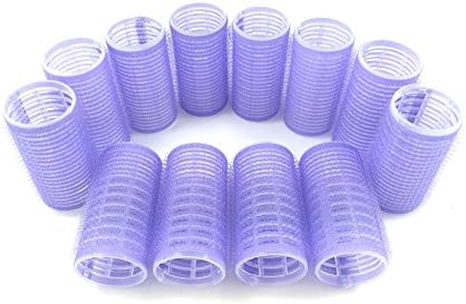 Medium Size Hair Rollers Curlers Self Grip Holding Rollers Hairdressing Curlers Hair Design Sticky Cling Style For DIY Or Hair Salon By Kamay's (Gripping Sticky Rollers 30mm/1.2" Medium Size 12PCS)