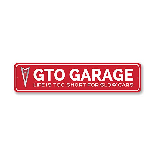 Gto Garage Fast Car Sign, Decorative Garage Wall Decor, Father's Day Sign, Popular Car Sign - 6 X 24 Inches #TOP28