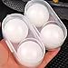 Hard Table Tennis Ball Protector Case for 2 Balls Shatterproof Clear View Compact Size Easy Carry Hook for Keys Or Bags Travel Friendly Pingpong Case