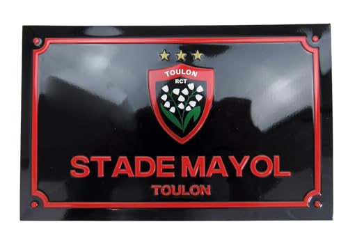 Plaque de rue RCT Toulon - Collection officielle Rugby Club Toulonnais
