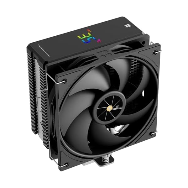 Thermalright Assassin X 120R - Ventilador de CPU digital (2000 rpm, velocidad de 2000 rpm, ventilador PWM silencioso de 12 cm, cubierta de pantalla digital, para AM4/AM5, Intel LGA1700/1851/115X/1200,