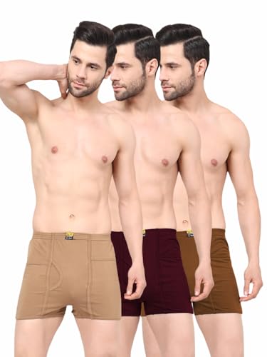 Image of Digsel Men 100% Cotton Inner Elastic Packet Trunks