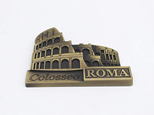 Imán Decorativo Metal Roma Coliseo 3D 7x6 cm miniatura 2
